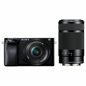 中古 １年保証 美品 SONY α6100 ダブルズームレンズキット ILCE-6100Y ブラック