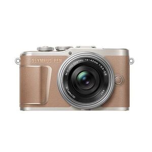 中古 １年保証 美品 OLYMPUS PEN E-PL10 14-42mm EZ レンズキット ブラウン