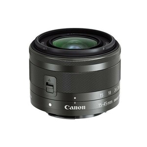 中古 １年保証 美品 Canon EF-M 15-45mm F3.5-6.3 IS STM グラファイト