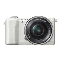 中古 １年保証 美品 SONY α5000 パワーズームレンズキット ILCE-5000L ホワイト_画像1