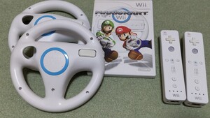 Wii マリオカートWii+Wiiハンドル+リモコン セット