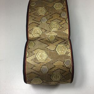 A-4 ゴールド柄 金縁起縁5m豪華お祝い七五三着物に合うヘリ畳へり畳ヘリ畳縁ハンドメイドバッグバックヘリテープ
