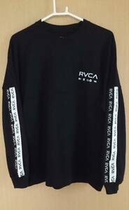 RVCA　ルーカ　ロングスリーブ　長袖 Tシャツ　ロンT　USサイズS　日本サイズL　新品未使用　国内正規品　送料無料　ルカ　黒 ブラック