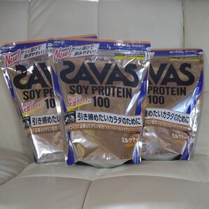SAVAS ザバス ソイプロテイン 100 ミルクティー風味 945g 3袋セット