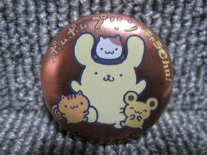 [ Sanrio SANRIO Cara chu!] Pom Pom Purin can badge Novelty rare Cara records out of production that time thing retro ultra rare not for sale!3 point and more successful bid free shipping 