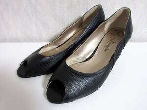  Ginza Kanematsu leather pumps black black 24 1/2 north 3854