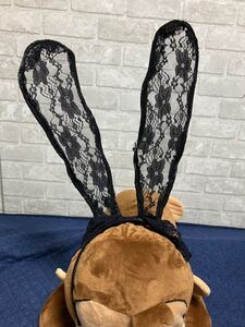 黒レースうさぎ耳カチューシャ