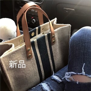 トートバッグ キャンパスバッグ 通勤 レディースバッグ 人気バッグ キャンバスバッグ / ブルー