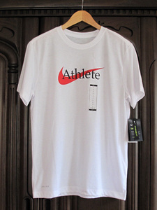 新品タグ付 THE NIKE TEE ナイキ スウォッシュ メンズロゴTシャツ TEE ATHLETE - Print T-shirt - white/university red