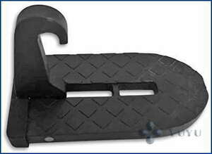 汎用 足掛け ドアステップ 荷卸ペダル 洗車ペダル クライイングペダル シルバー マットブラック