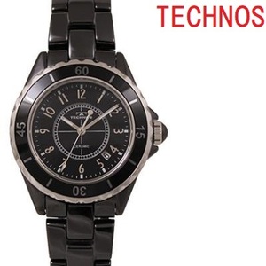 送料無料★特価 新品 TECHNOS正規保証付★テクノス T9A61BB J12タイプ メンズ腕時計 ブラックセラミック クオーツ★プレゼントにも最適