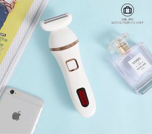 脱毛 電動シェーバー 脱毛シェーバー 顔 vio 脱毛器 ムダ毛処理 産毛 剃り 水洗い USB充電