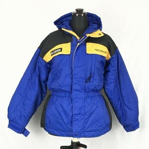Columbia/ Colombia * with cotton / protection against cold jumper / blouson / waist rubber [ Kids 150/ blue / blue ] full Zip *BF621