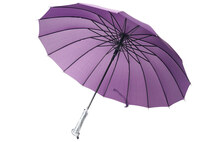 【ひめか】和傘 日傘 蛇の目風 晴雨兼用傘 ロング 番傘　紫_画像1