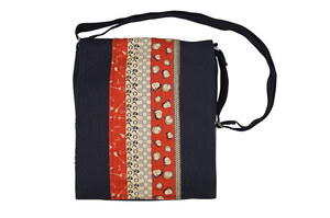 [...] shoulder bag canvas era fine pattern made in Japan era fine pattern pattern - dark red 