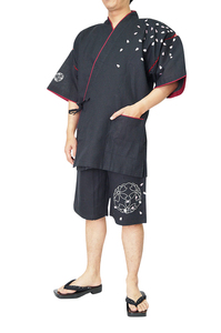 [...] jinbei men's Father's day . left . embroidery collar switch lining attaching black L