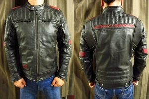 L ハーレーダビッドソン「DONHILL 3in1」レザー ジャケット ライダース Harley-Davidson 革ジャン LL・XLサイズ相当