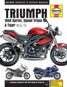  point service book TRIUMPH 1050 2005-2013 Sprint Speed Triple Tiger R SE Sport Triumph manual service repair repair ^.