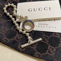 GUCCI グッチ シルバー925 ボールチェーンブレスレット シルバー925_画像6