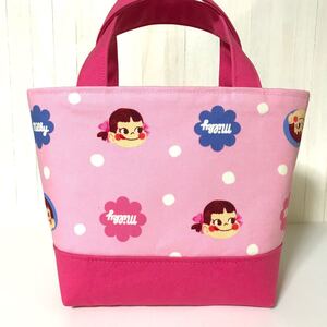 ペコちゃん(ミルキーP) ハンドメイド ミニトートバッグ