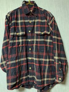USA古着/キャンプ、アウトドアに◎/ヘヴィーネルシャツ/カジュアルチェックシャツ