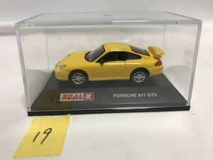 REAL-X 1/72 шкала Porsche Porsche 911 GT3 желтый литье под давлением миникар Real-X T1092519