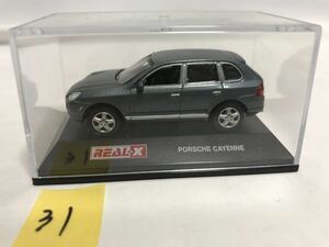 REAL-X 1/72 scale Porsche Porsche CAYENNE gunmetal color die-cast minicar Real-X T1092531