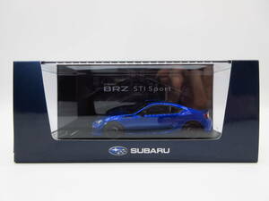 1/43 スバル BRZ STI Sport FA20 2.0 DOHC 6MT ディーラー特注 ミニカー　WRブルー・パール