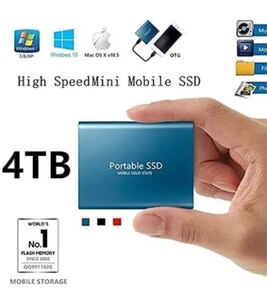 外付けSSD 大容量4TB USB3.0 Type-C《R》