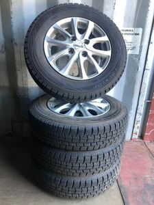 Y604 145/80R13 DUNLOP ダンロップ 2012年 PCD100 4H 4J hb25s キャロル　4本セット