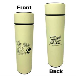 トムとジェリー トム&ジェリー 温度センサー付き ステンレスボトル アイボリー