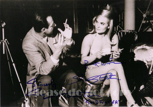 1964年 007 GOLD FINGR Shirley Eaton & Guy Hamilton ジル・マスターソン役 シャーリー・イートン & ガイ・ハミルトン サイン フォト