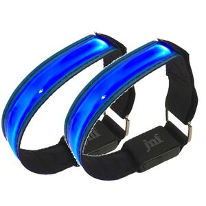 ランニングライト USB充電式 LEDアームバンド 夜間ランニング (青×2個入り)