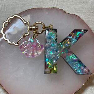 イニシャルキーホルダー【K】ハンドメイド