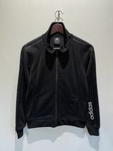 ★ adidas アディダス トラックジャケット ジャージ sizeM ブラック 超美品_画像1