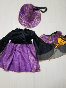 即日発送 コスプレ衣装 魔女 キッズ 子供 ハロウィン 110サイズ