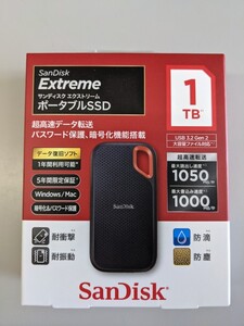 ポータブルSSD SanDisk Extreme SSD1TB SDSSDE61-1T00