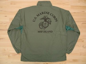 U.S. MARINE CORPS オリーブ フィールドコート 黒 L ミリタリージャケット USMC海兵隊 マリーン
