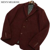 MEN'S MELROSE メンズメルローズ 【ウール ツイード ヘリンボーン】 テーラード ジャケット Sz.3　メンズ　C1T07586_A#N_画像1