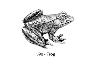 ピンバッジ カエル 590 かえる 蛙 frog ピンズ バッチ スズ シルバー ピューター おしゃれ ブローチ バッジ バッヂ GEORGE G.HARRIS