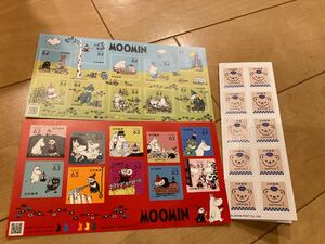 ムーミン 切手シール グリーティング シール切手 84円x20 63円x2 0 1円x10 スヌーピー