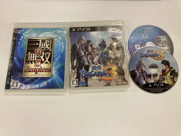 21-PS3-242　プレイステーション3　戦国BASARA3　三国無双5　Empires　セット　動作品　プレステ3　PS3