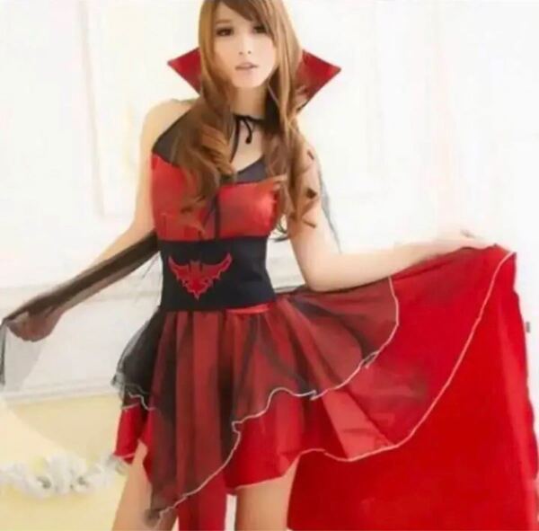 ☆お得セット☆ドラキュラ 魔女 レディス ドレス ハロウィンに最適!