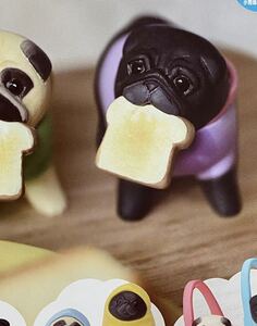 ★ Dog Figure ★ Pagusan Paga Gacha Gacha Pug Black Black Black