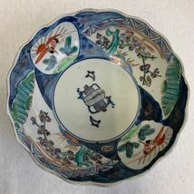 古伊万里 色絵 染付 松竹梅図　鶴図　菓子器　古美術_画像8