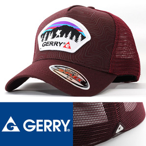 メッシュキャップ 帽子 ジュニア キッズ Gerry ジェリー Gerry Hiker Trucker Hat ブラウン/ワインレッド系 S/M 44XFJ-01-SM USA ブランド