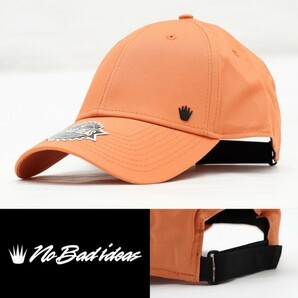 ローキャップ 帽子 メンズ NO BAD IDEAS Warren Premium Adjustable Cap オレンジ 2588 アジャスタブル USAブランド