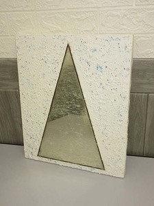 *si1736 искусство panel белый основа треугольник зеркало замутненный . зеркало Zara Zara неровность .... стена украшение интерьер morutaru способ модный *