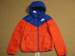  remainder little M Nike lady's Wind Runner reversible down jacket inspection @17600 jpy Parker f-ti coat orange navy 