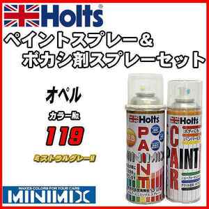 ペイントスプレー オペル 119 ミストラルグレーM Holts MINIMIX ボカシ剤スプレーセット